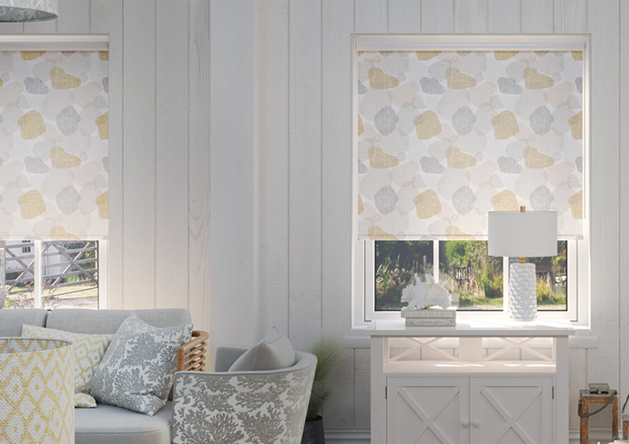 Linen Patch, Orange - Twist&Fit Roller Blind - Image 3